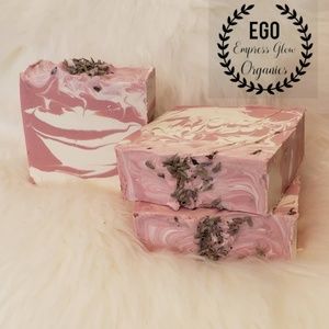 All Natural handmade Soap Topped with Lavender